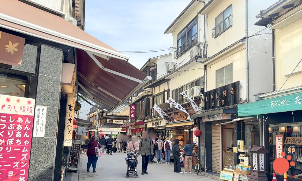 宮島の商店街